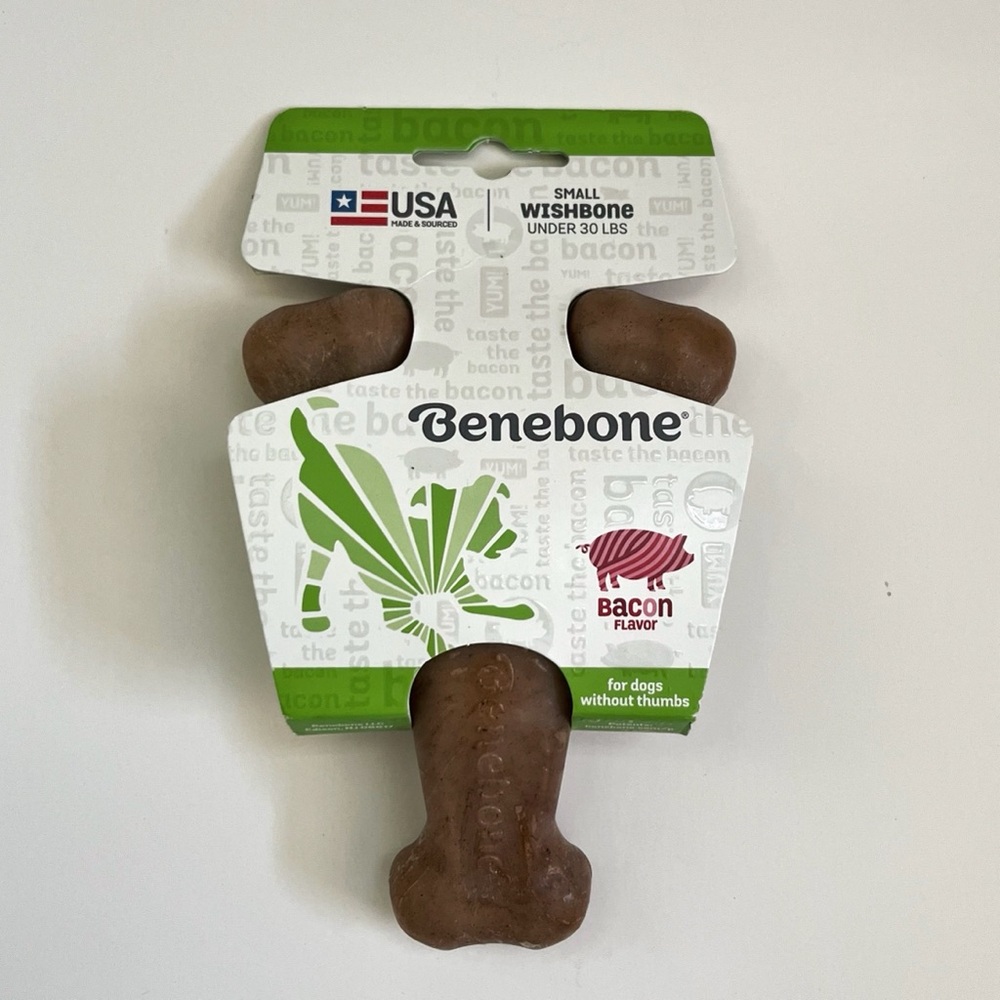 NWT Benebone Bacon Flavor Dog Chew Toy for small dogs